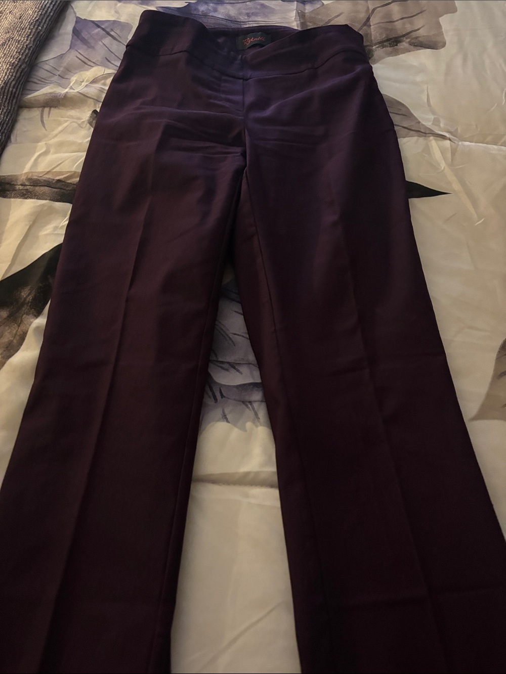 Women’s Straight Leg Dress Pants - Deep Plum